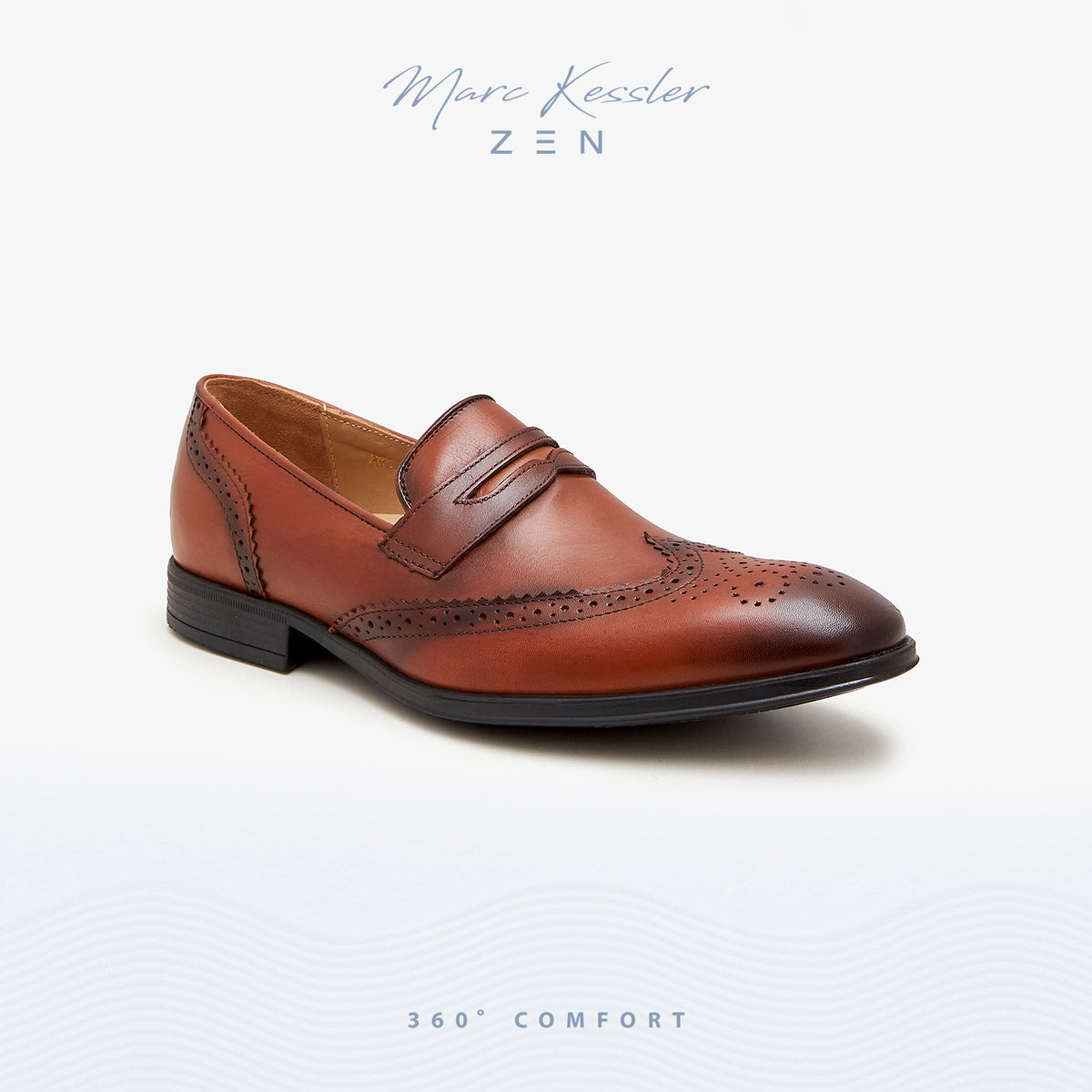 Premium Men's Pembroke Penny Loafers - Tan