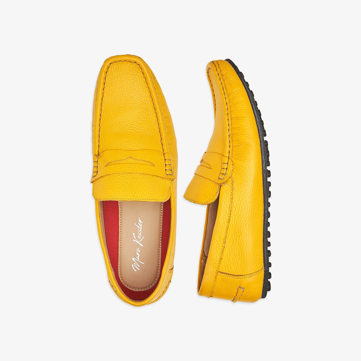 Buy YELLOW Everyday Leather Loafers for Men